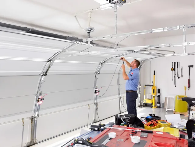 Garage door cable repair service by Longmont Garage Door Repair in Longmont