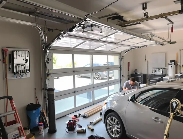 Garage door noise reduction service by Longmont Garage Door Repair in Longmont
