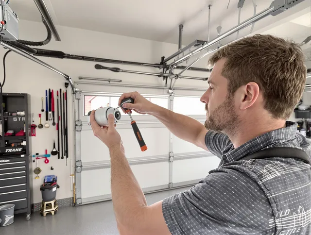Garage door opener repair service by Longmont Garage Door Repair in Longmont