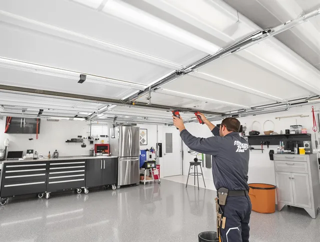 Overhead garage door repair service by Longmont Garage Door Repair in Longmont