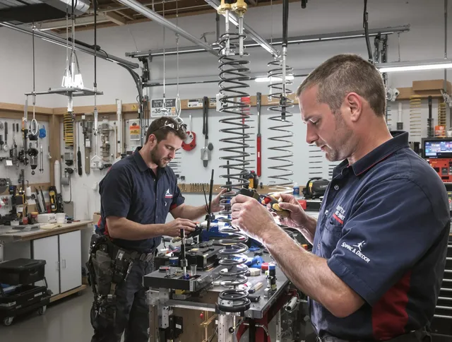Garage door spring repair service by Longmont Garage Door Repair in Longmont